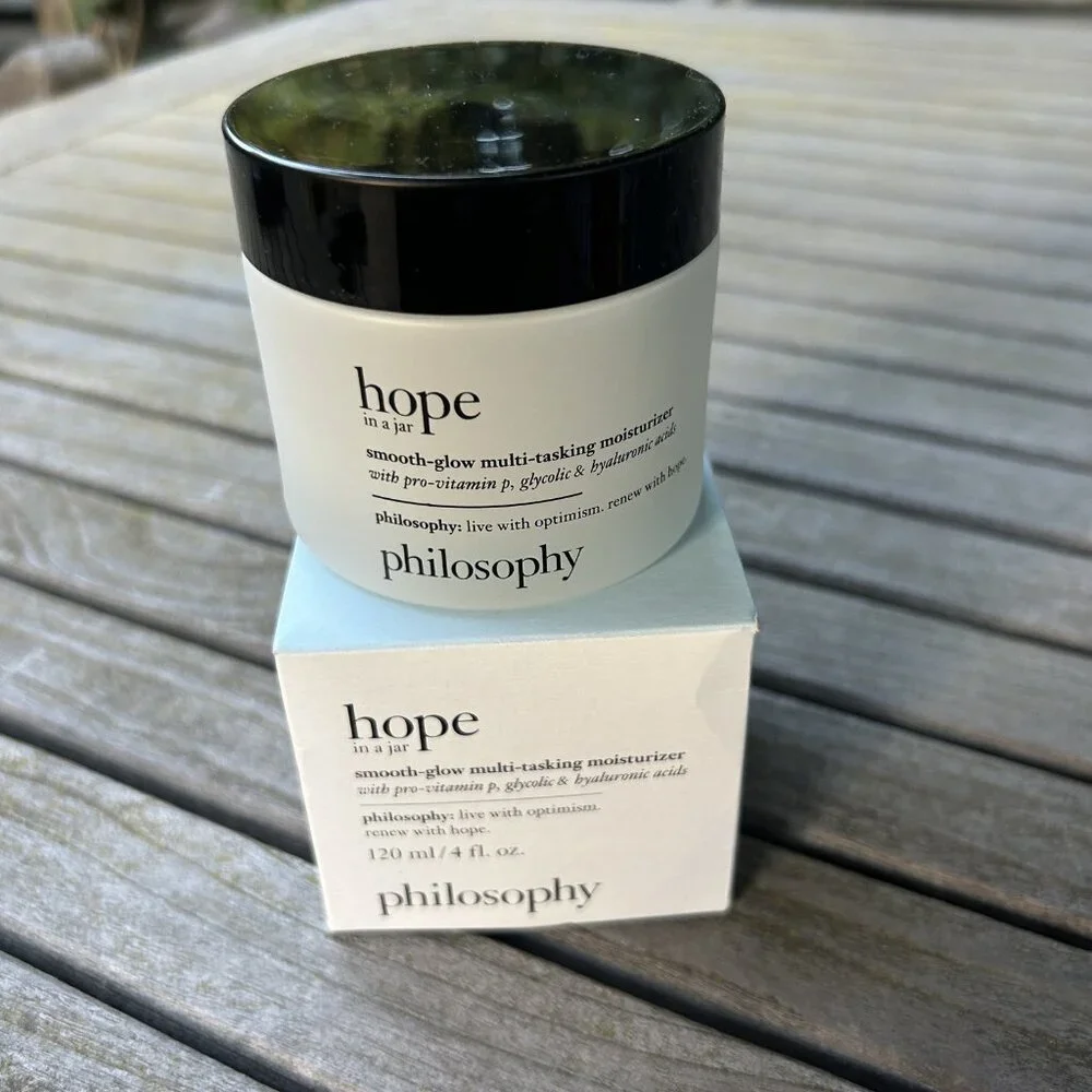 Philosophy HOPE in a Jar Smooth Glow Multi-Tasking Moisturizer 4 oz NIB